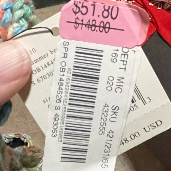 Free People Crochet Chevron Swim Up
Tank Top In Summer Breeze Size Small - Picture 5 of 10